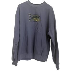 Vintage Fisherman Crewneck Sweatshirt Size Large